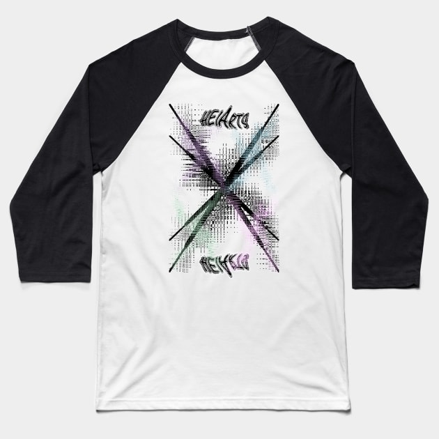 Abstract No. 61 (designed by HeiArts) Baseball T-Shirt by Againstallodds68